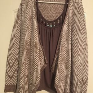 Cardigan and tank